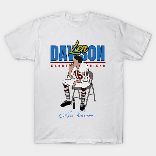 Len Dawson Aesthetic Tribute 〶 T-Shirt by Terahertz'Cloth